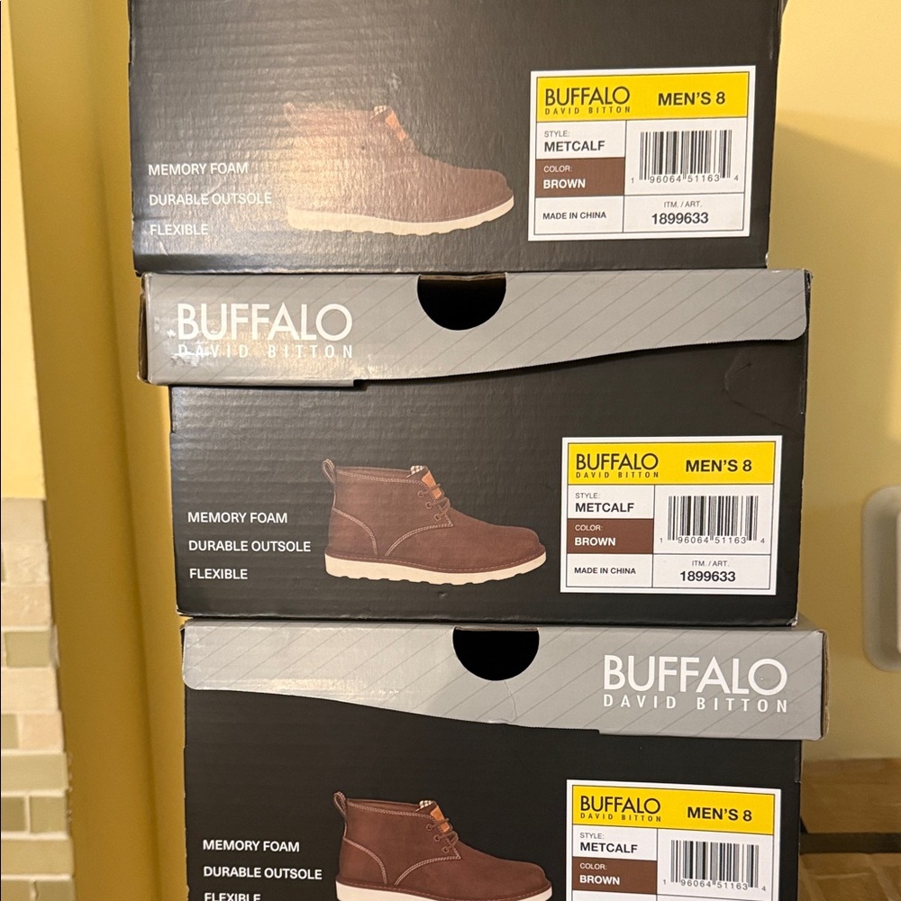Buffalo David Bitton Men's Chukka Boots in Rich Brown
